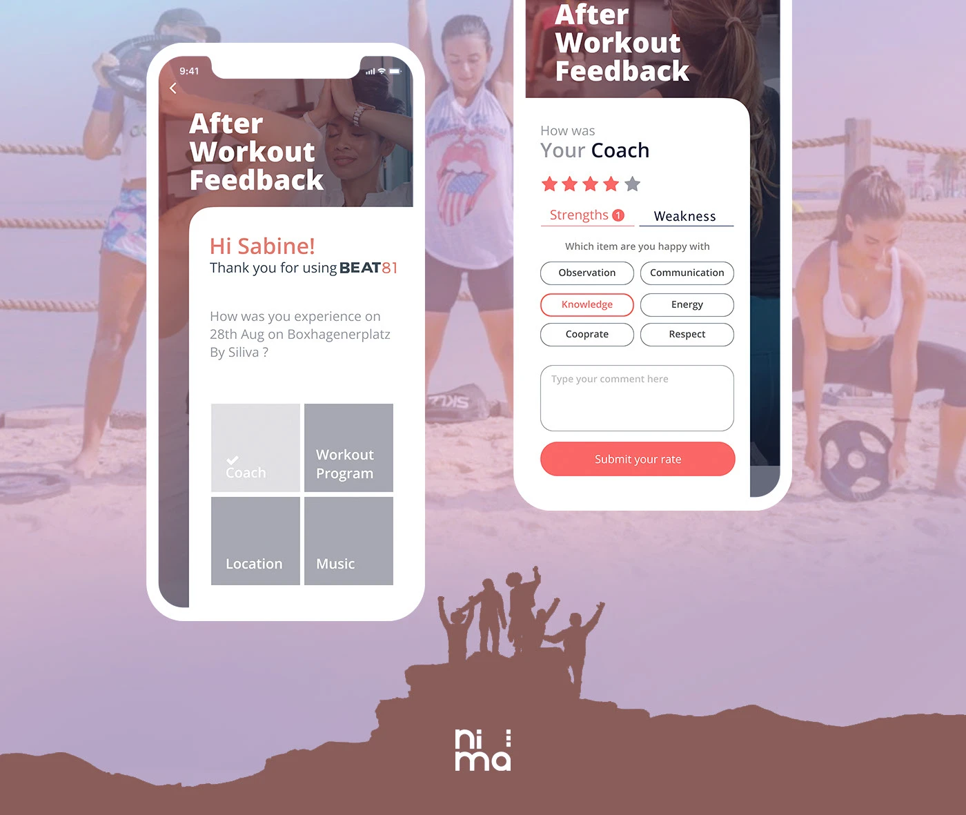 Group Workout UI/UX Design