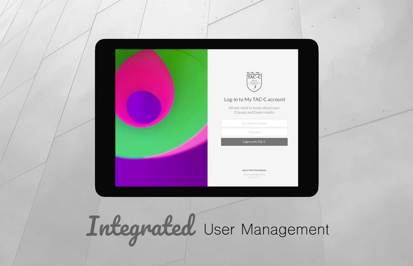 Student management web application - UI/UX