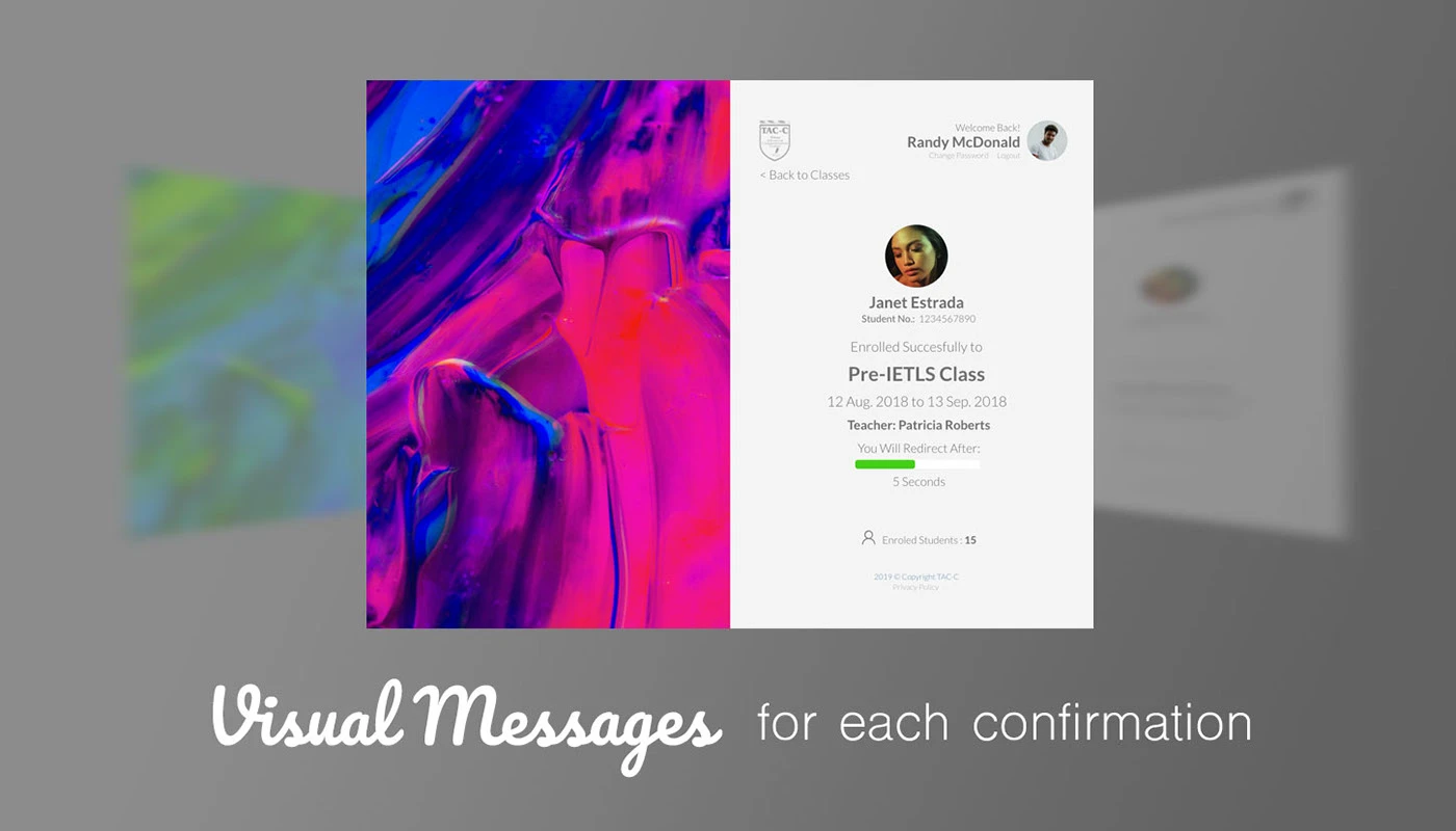 Student management web application - UI/UX